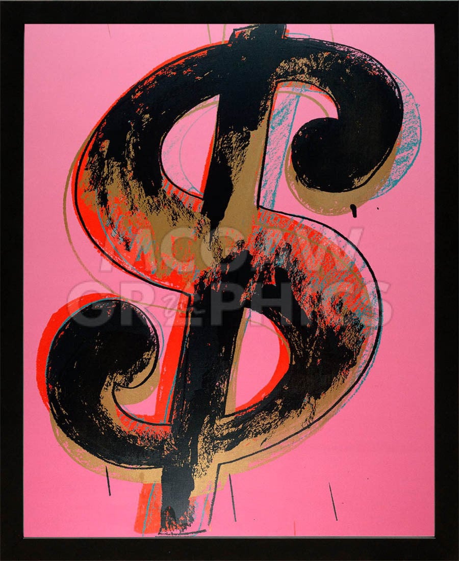 アンディウォーホル「ドル サイン,1981(ピンク) Dollar Sign,1981(Pink