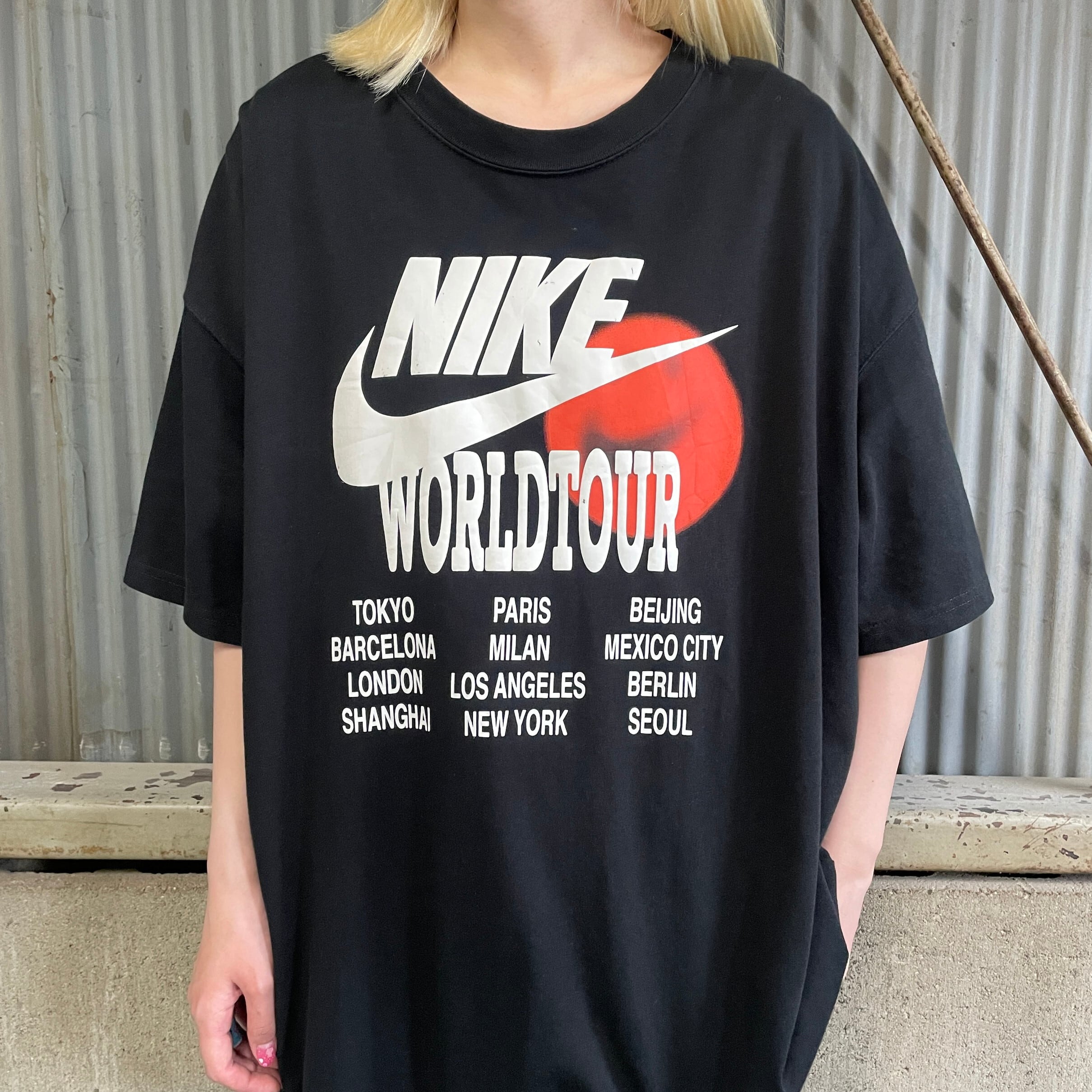 ビッグサイズ NIKE ナイキ ”WORLD TOUR” ワールドツアー プリントT 