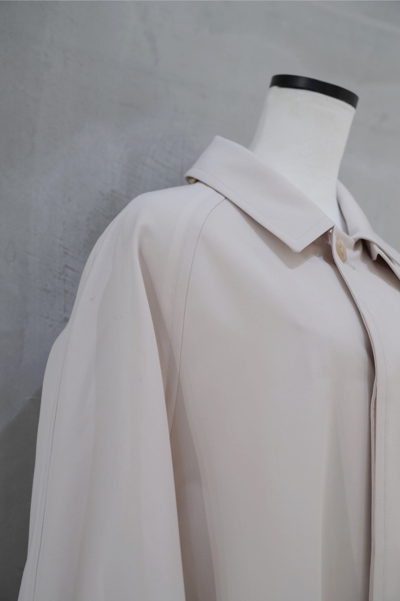 2025SALE】 AURALEE wool Max canvas chambray SOUTIEN collar coat