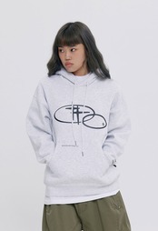 SHININGLOGOHOODIE_ LIGHT GREY