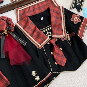 ゆめかわ♡全2カラー サッシュ&レッグウォーマー付きセーラー服 seifuku54 ゆめかわ♡全2カラー サッシュ&レッグウォーマー付きセーラー服 seifuku54