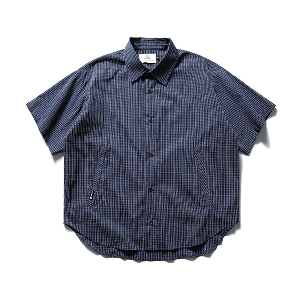 グリッドチェック ワイドポケットシャツ R3018