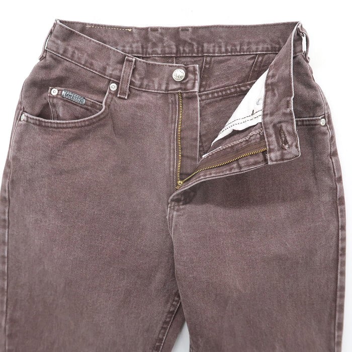 古着 リー LEE カラーデニムパンツ ジーンズ ジーパン ブラウン サイズ