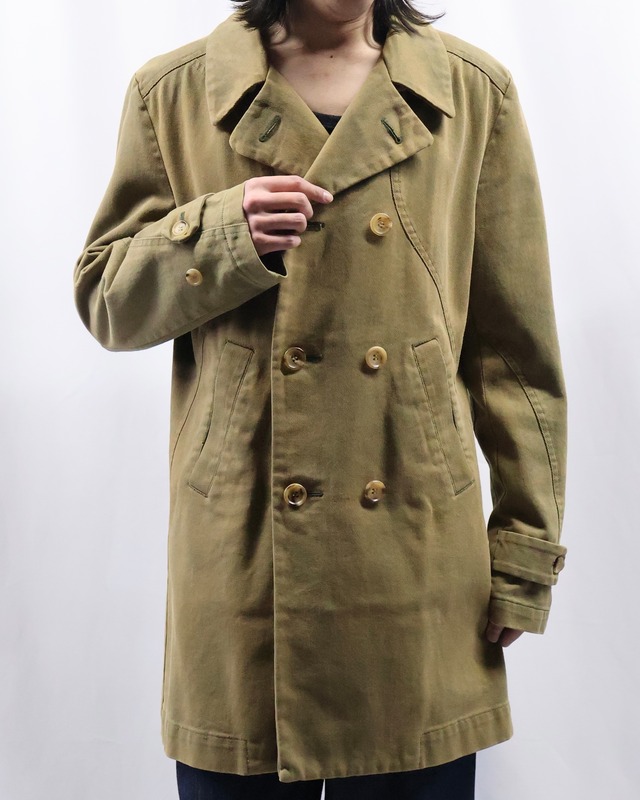 【AD2003 COMME des GARÇONS HOMME PLUS】curve design half coat