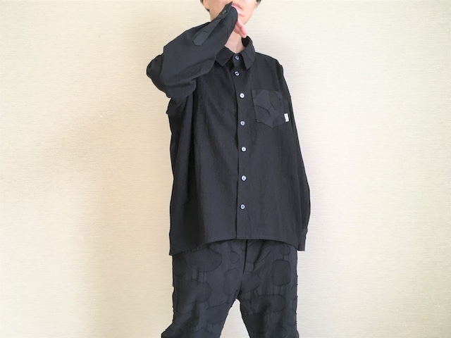 ゆるシャツ012 / ブラックワッシャー