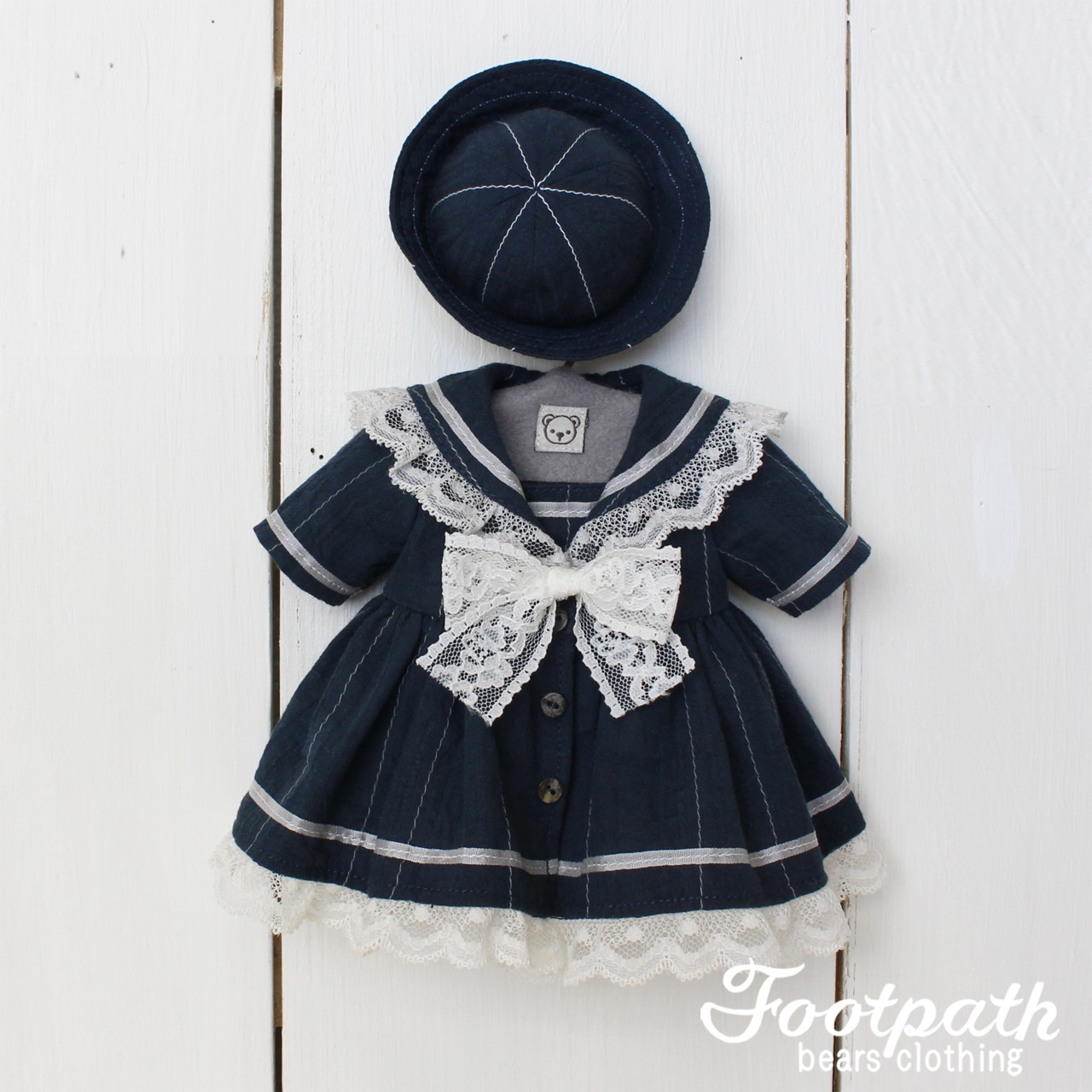 Vsb- 10006 Navy sailor collar op hat set