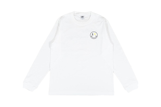 【smile logo long sleeve】/ white