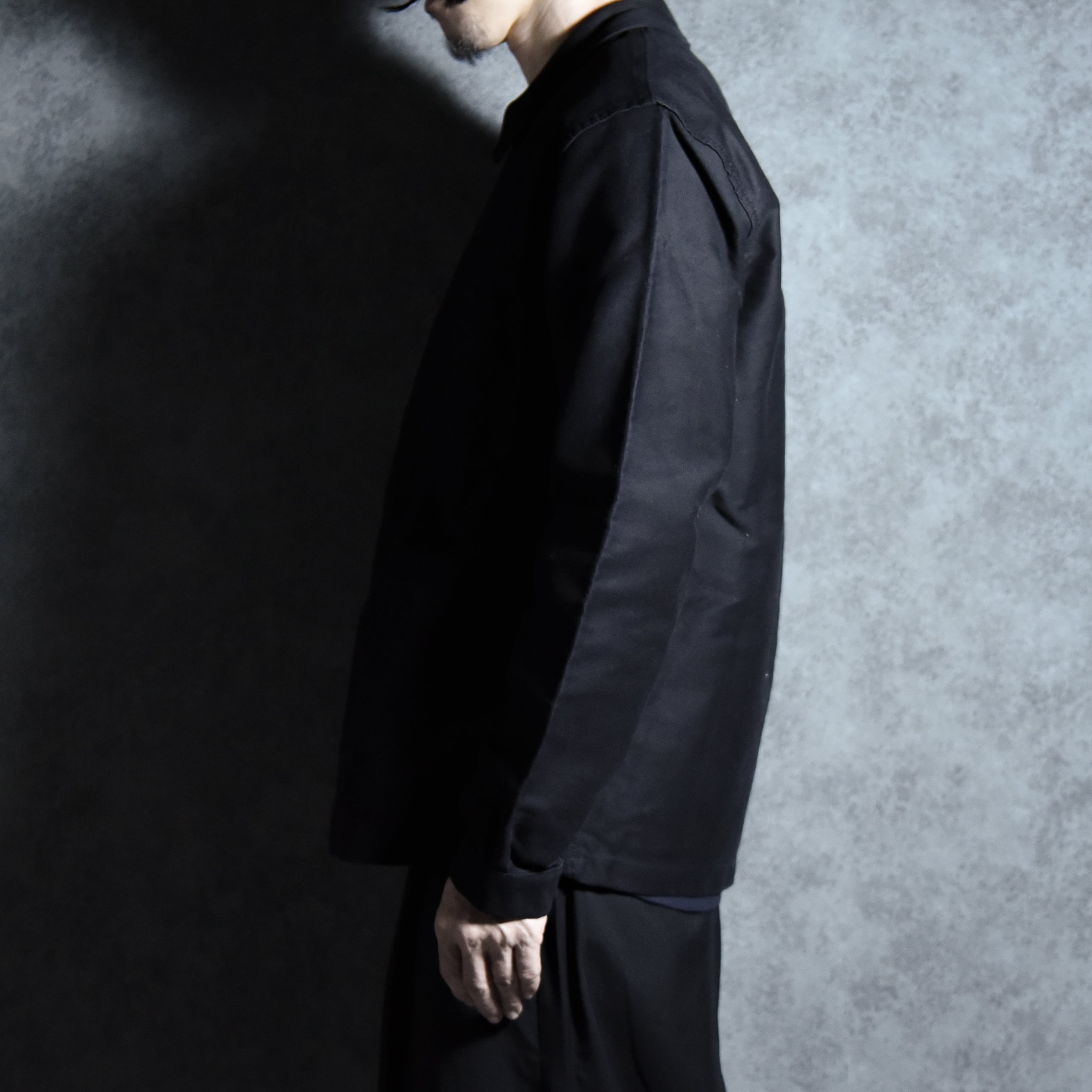 50s BEAU-FORT フランス製 ブラック モールスキン ジャケット 46 50s BEAU-FORT フランス製 ブラック モールスキン ジャケット 46 40