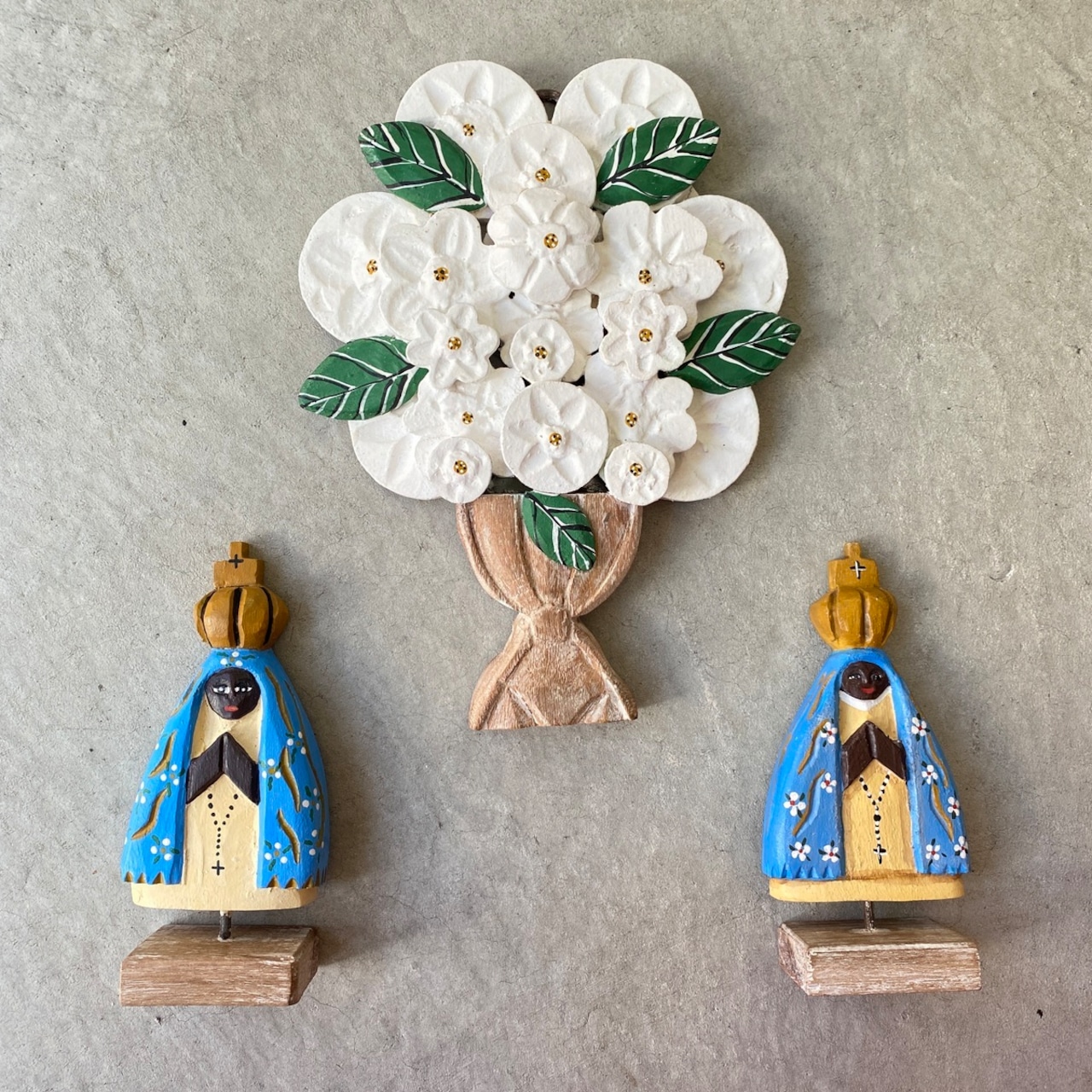 フォークアート OA 壁掛け フラワー&リーフ