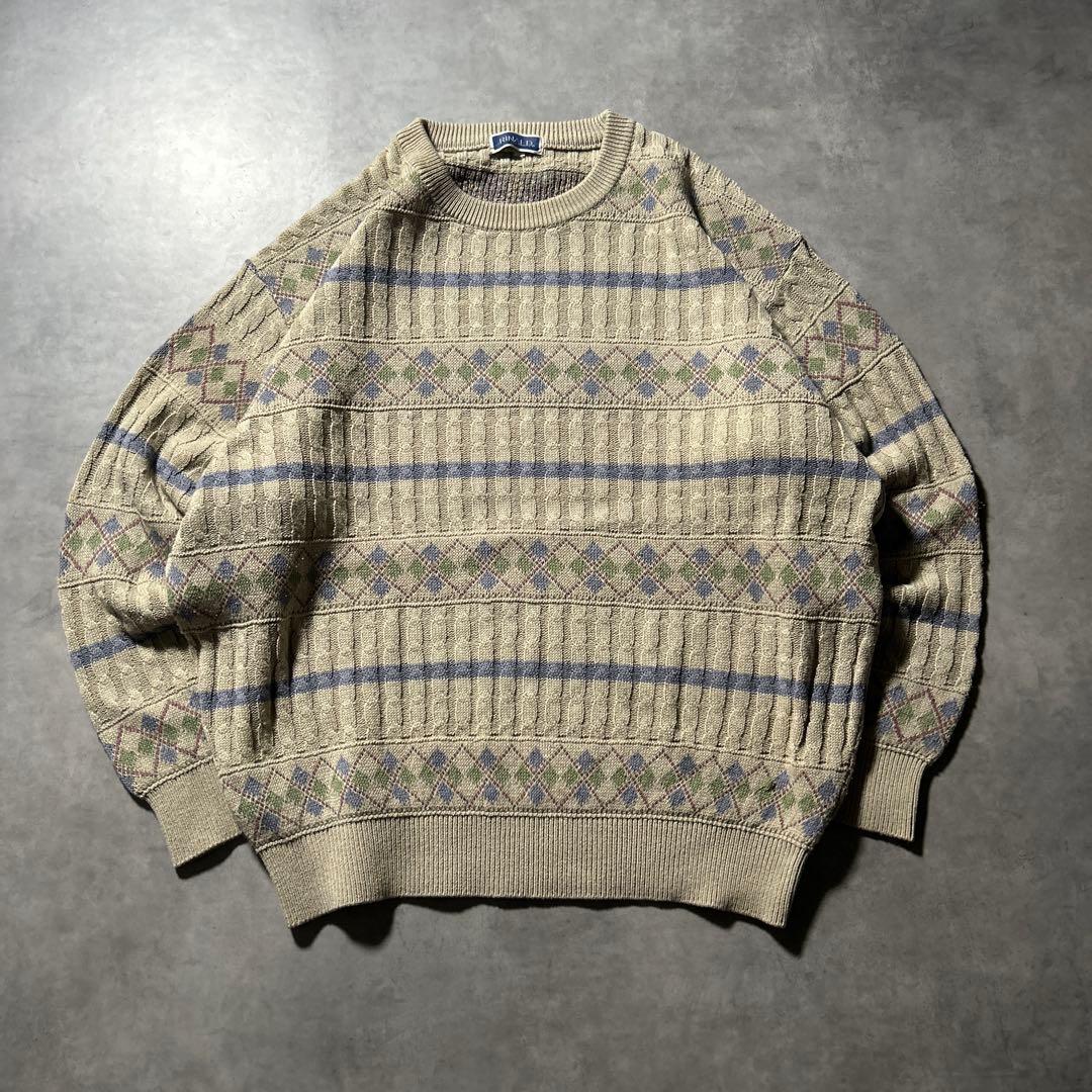 RINALD ヴィンテージ ノルディック レトロ ユーロ ニット セーター