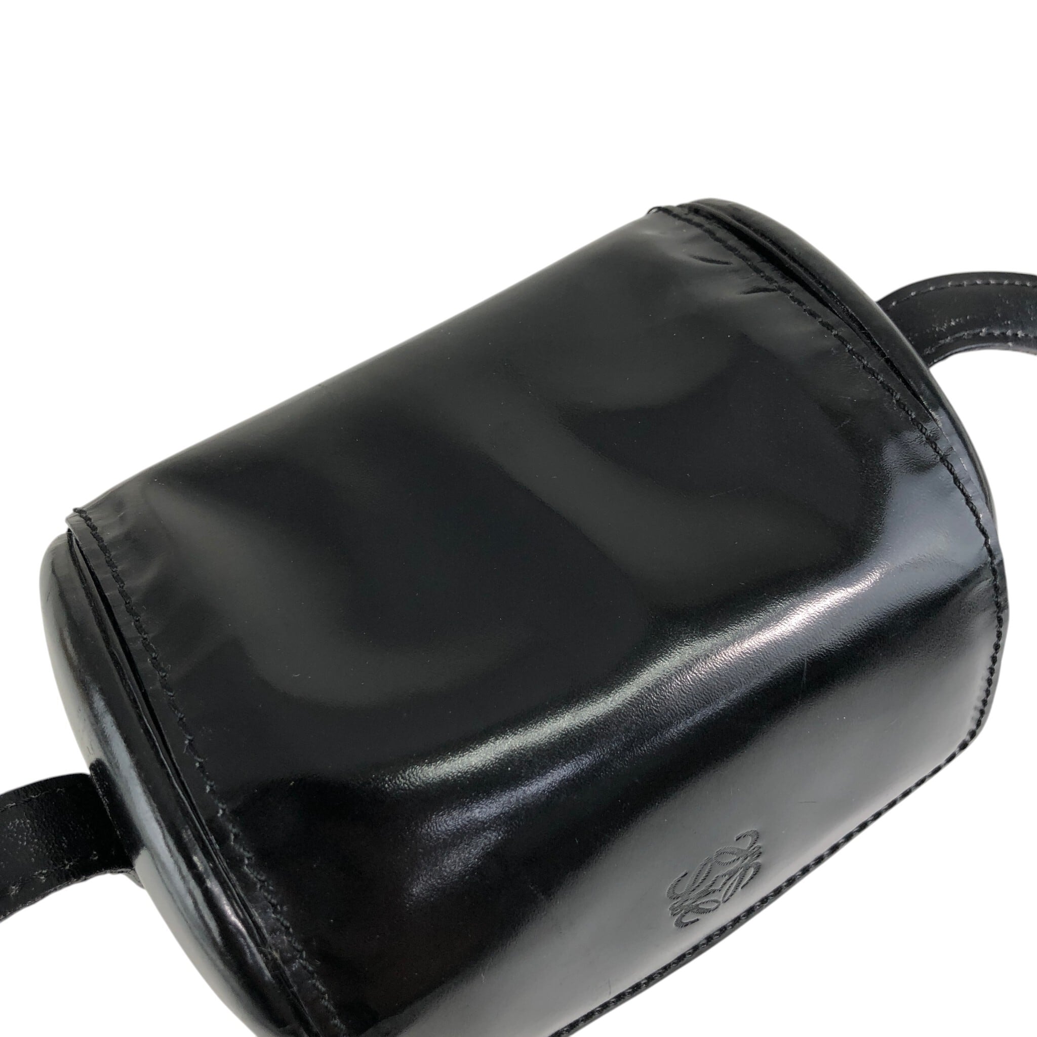 LOEWE ロエベ ショルダーバッグ ブラック アナグラム レザー ミニ