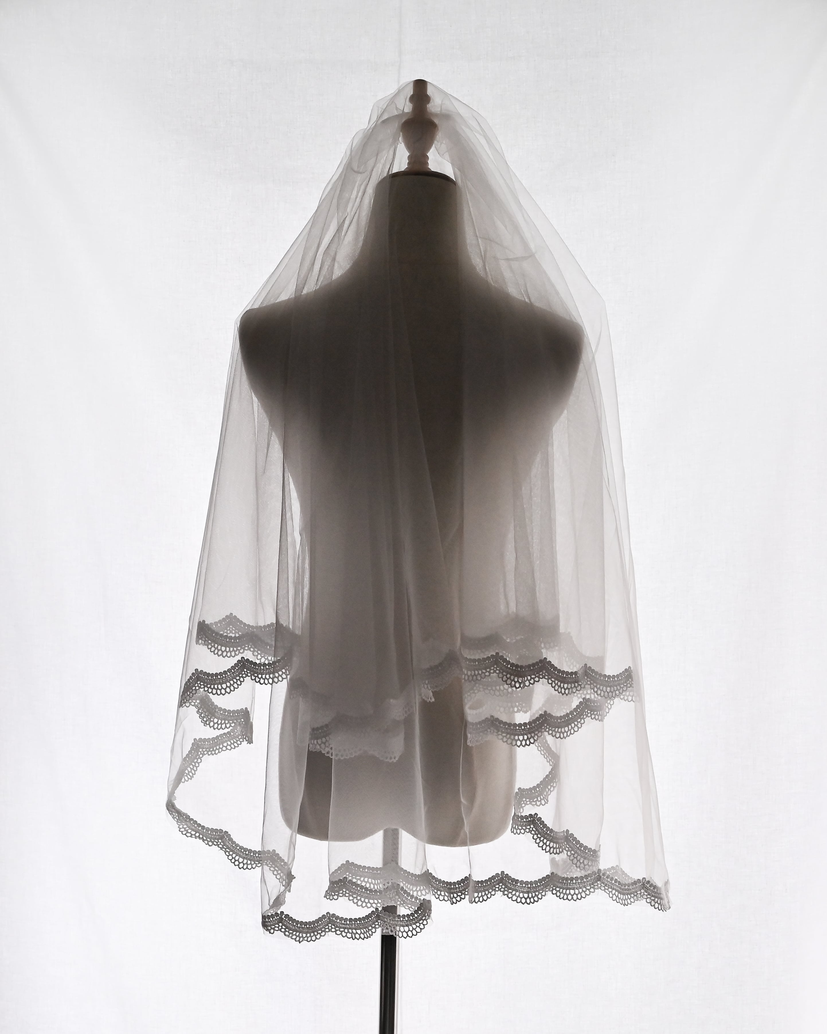 ウェディングベールミディアムレース【VL2306-01】 | ブライダル