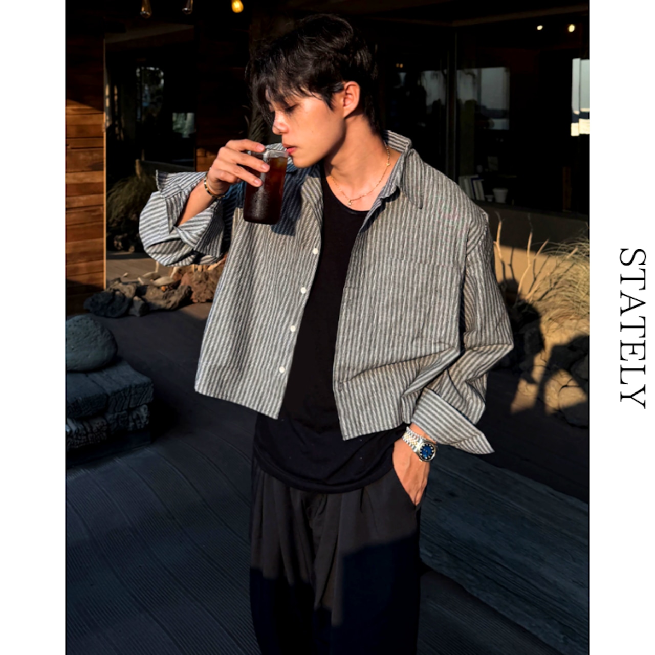 Stripe Breeze シャツ_T304・画像6