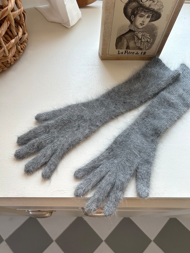 【即納】angora long sleeve glove / 3color