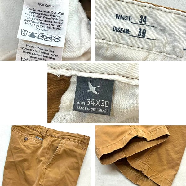 1点物◇エディーバウアーEddie Bauerチノパン中古パンツ古着Lメンズ34