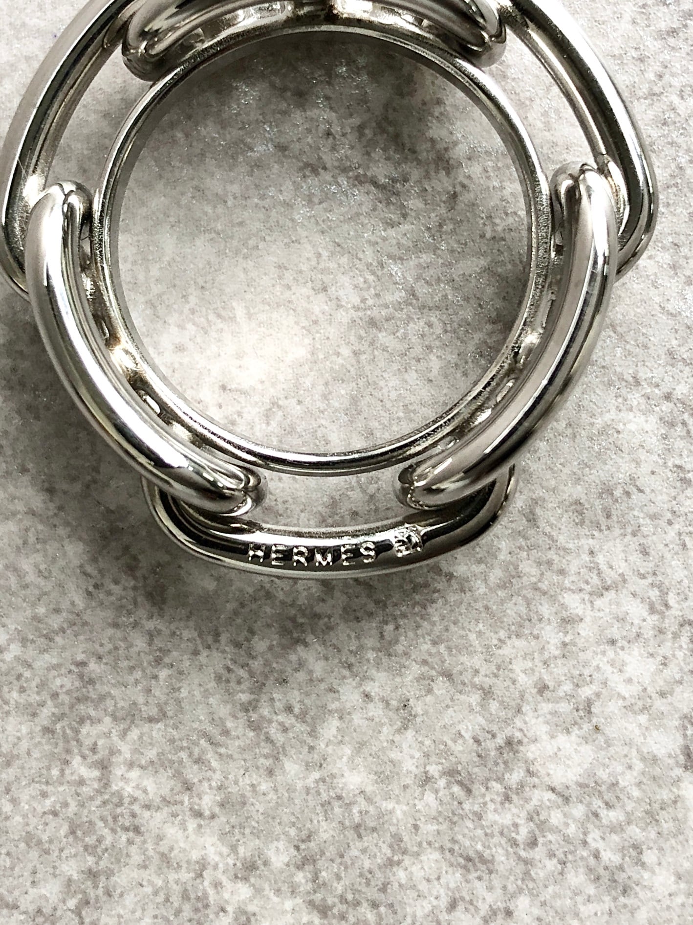 HERMES エルメス スカーフリング シルバー vintage ヴィンテージ