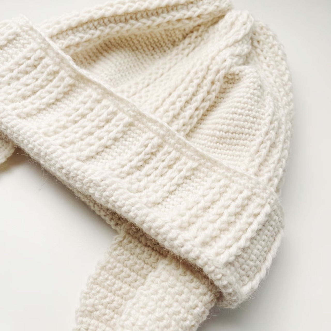 [Pattern] みみあて付きニットキャップ