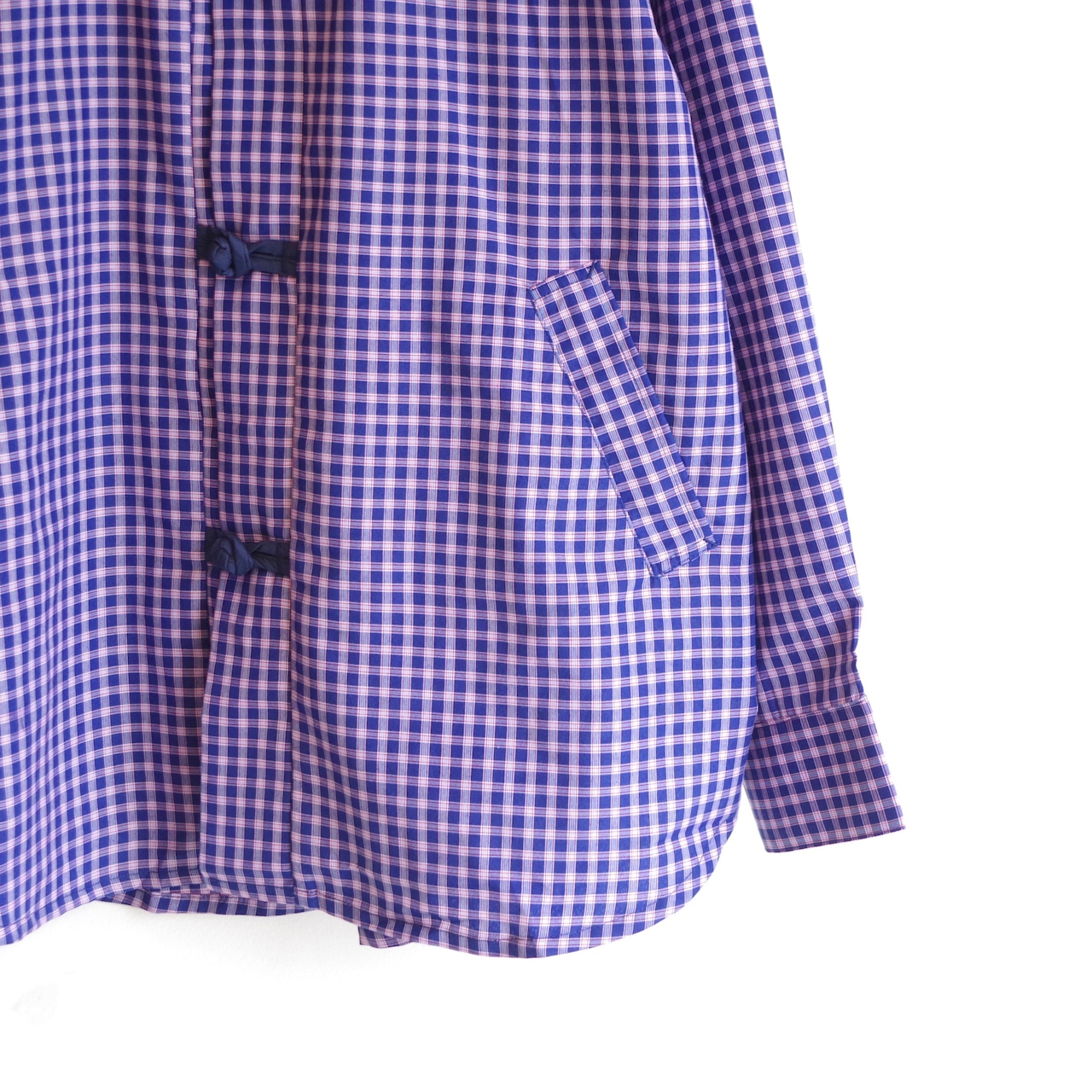 kelen   CHINA BUTTON CHECK SHIRTS "BRETON"