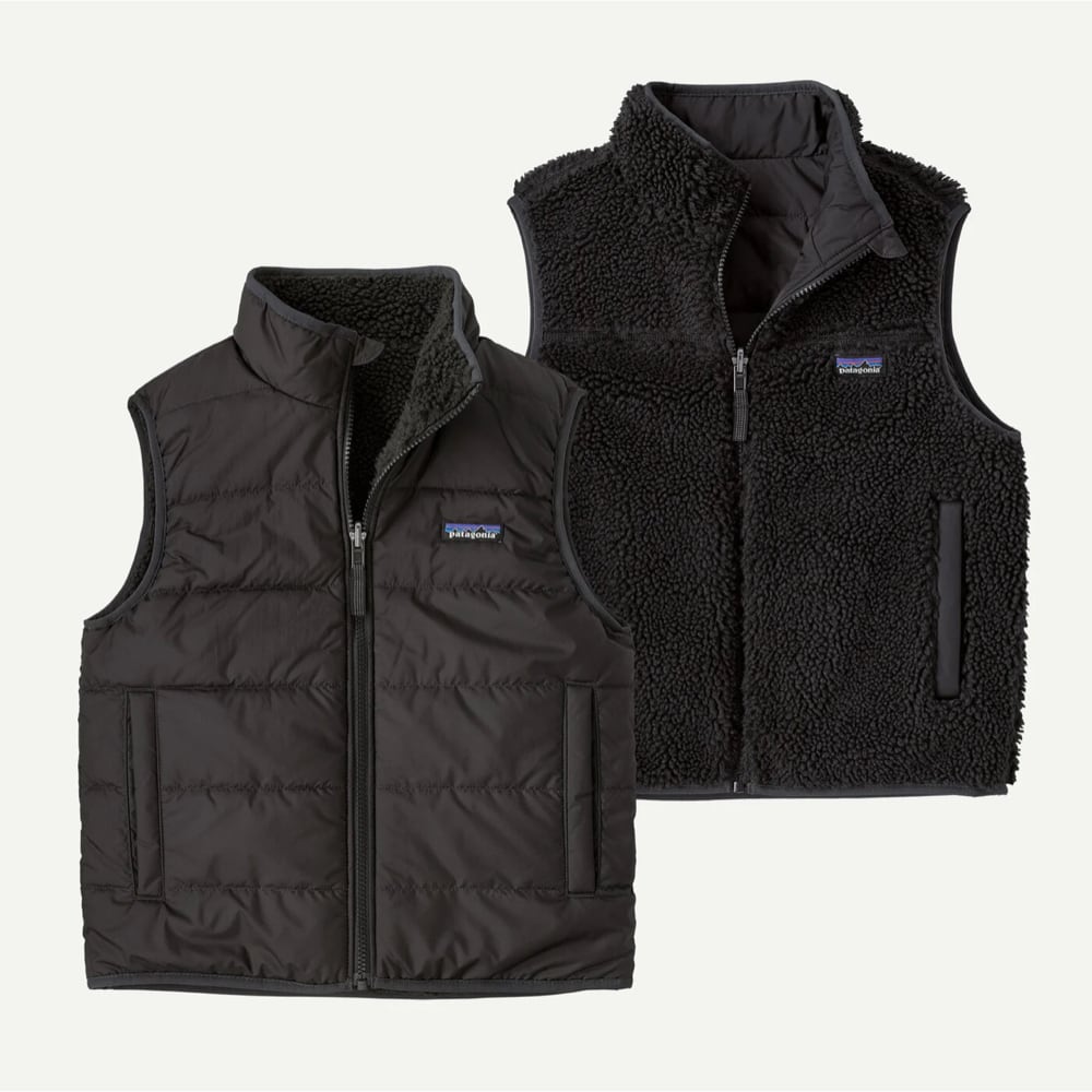 Patagonia Kids Reversible Ready Freddy Vest【S-XL】Black