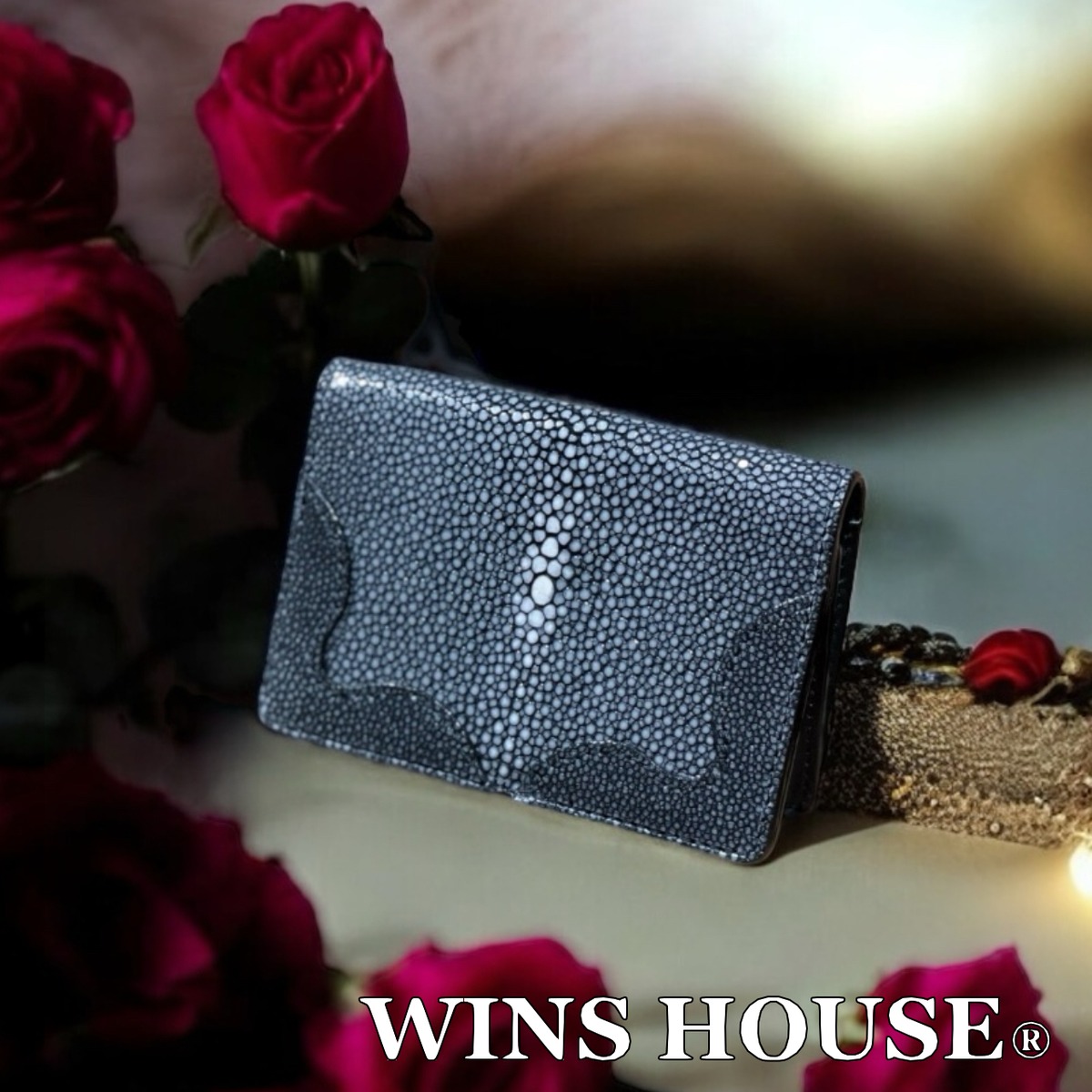 WINS HOUSE®︎【ウインズハウス】Stingray card case【エイ革 