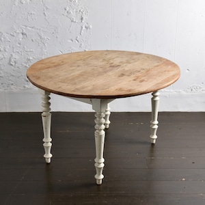 Painted Round Dropleaf Table / ペイント ラウンド ドロップリーフ テーブル / 2009SCT-005