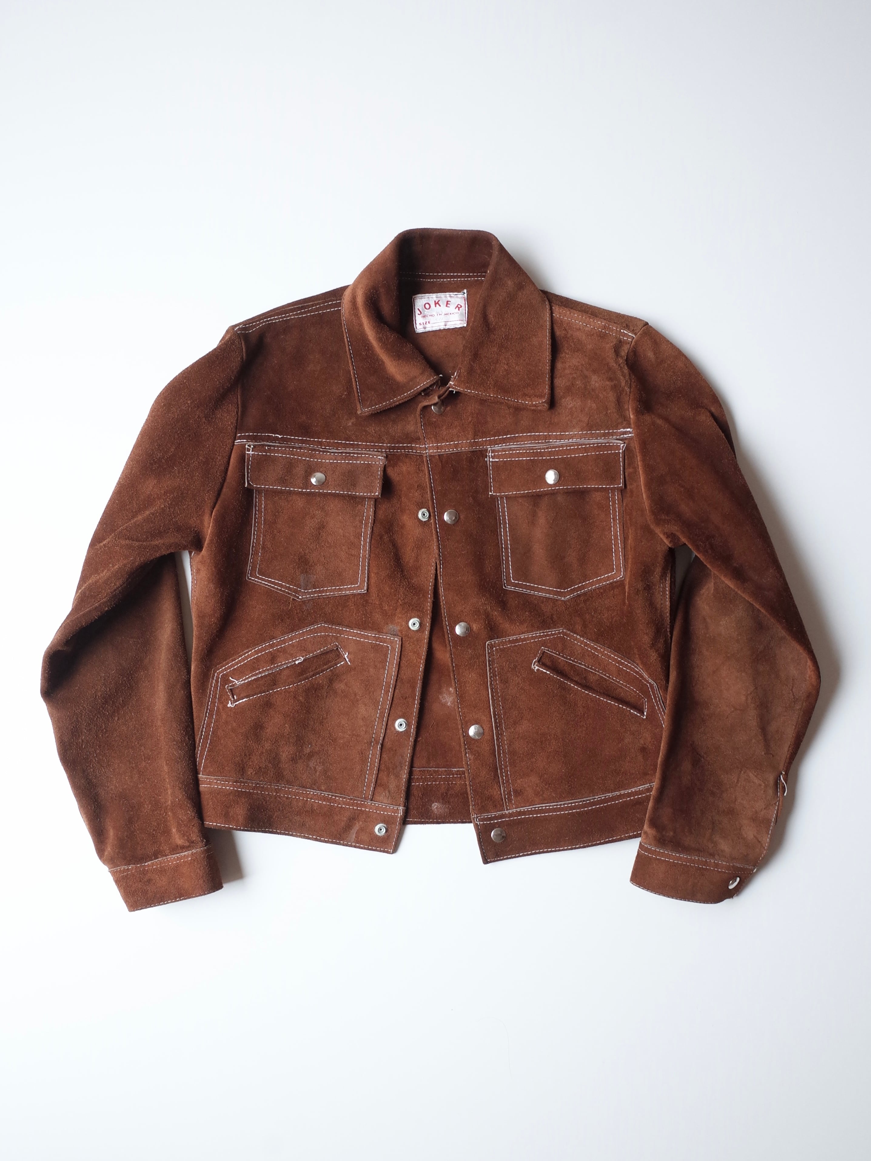 Suede leather jacket