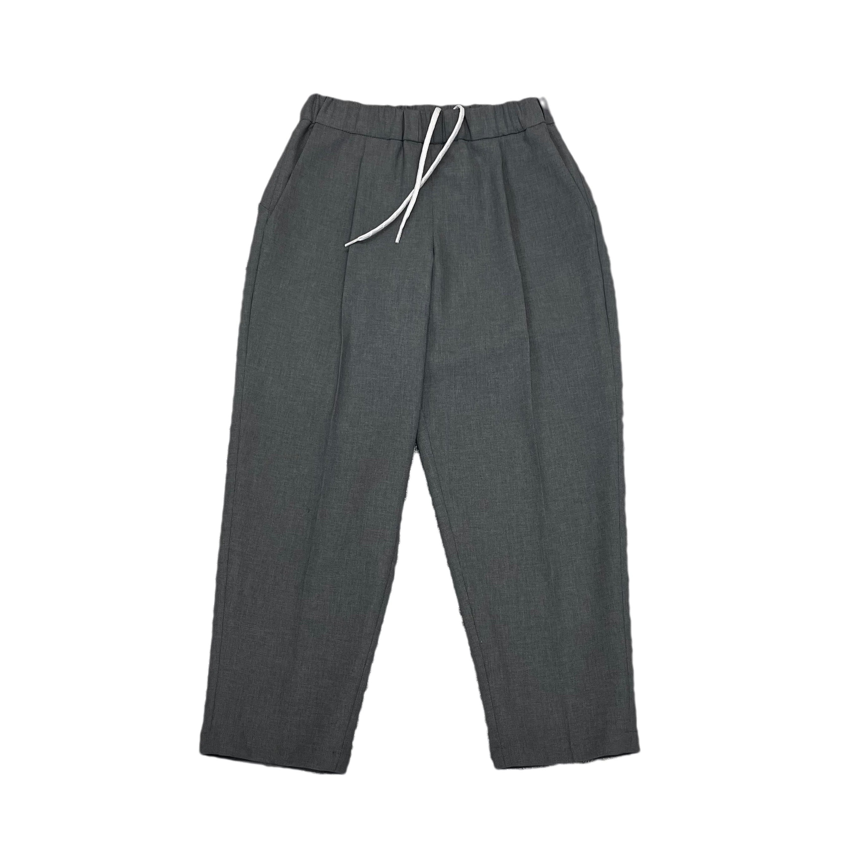 MOUN TEN.(マウンテン)/ polyester canapa 1tuck pants / charcoal / 110,125