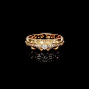FLORAL RING SMALL GOLD