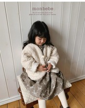 韓国子供服 / 26winter / monbebe / ボアジャケット / キッズ *S~XL*