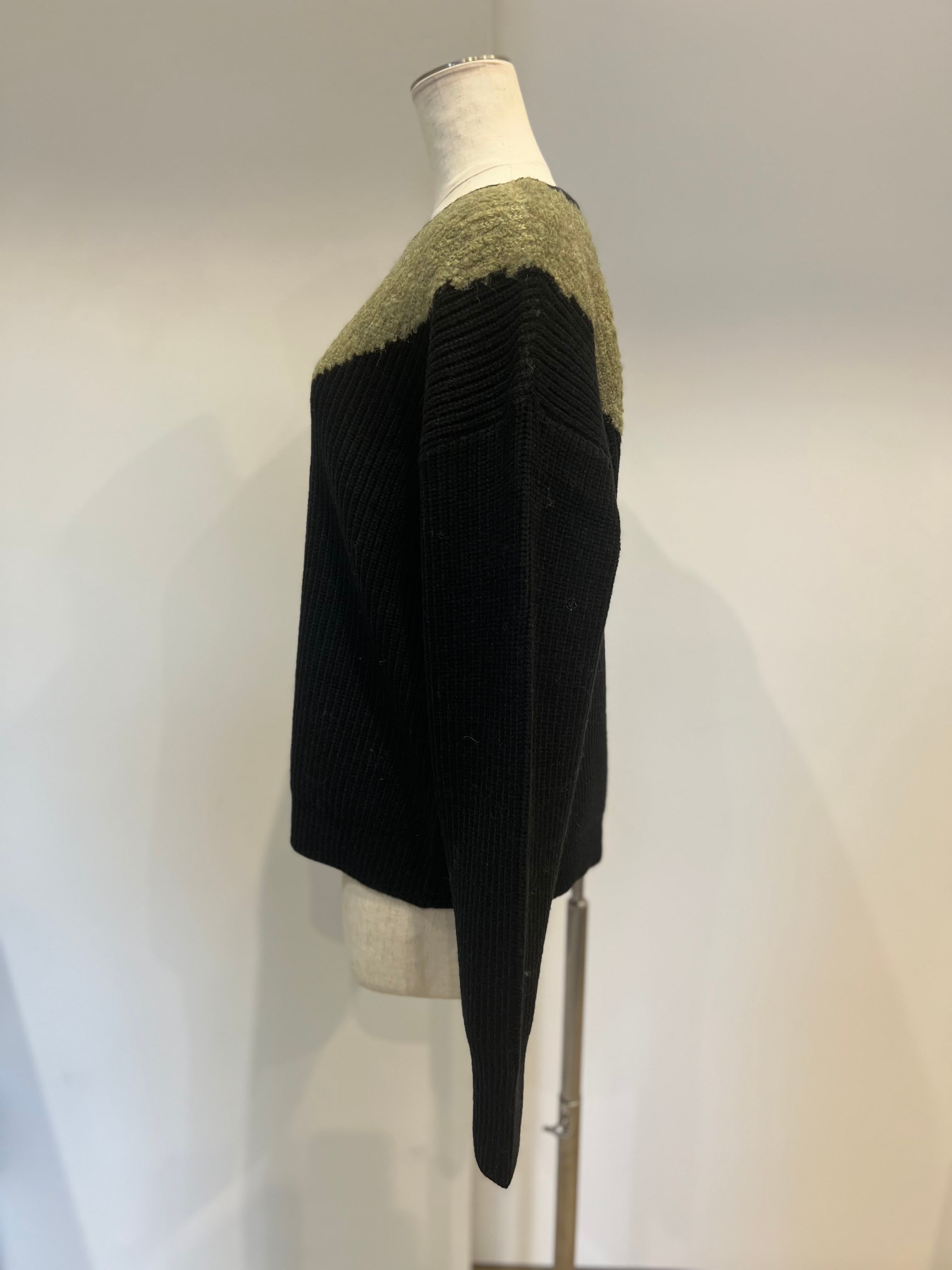 【SELECT】ランダムカラーブロックニット　29-0452