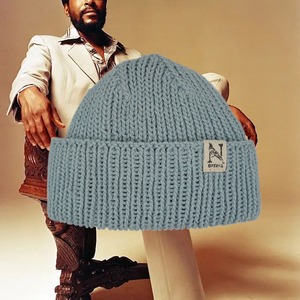 NEUTRAL KNIT-CAP "MARVIN【LIGHT BLUE】"