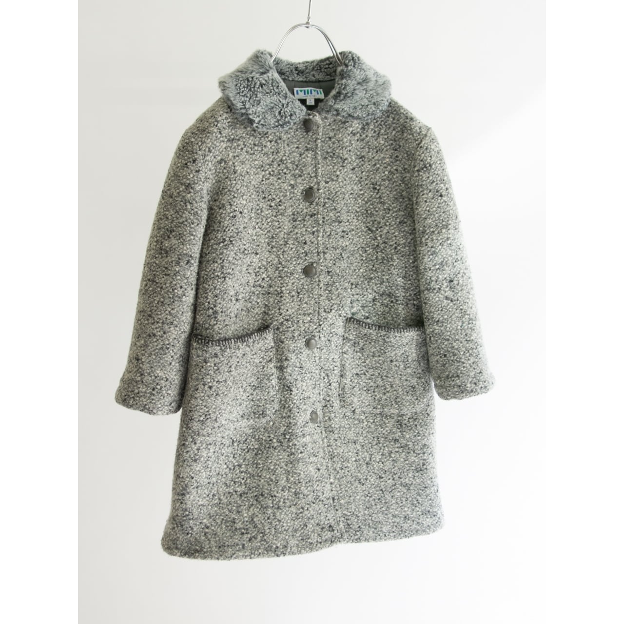 【Kids MIMI】Made in Italy Wool-Polyester Tweed Padded Coat 5anni（キッズ イタリア製 中綿入りウールポリエステルツイードコート 5歳）