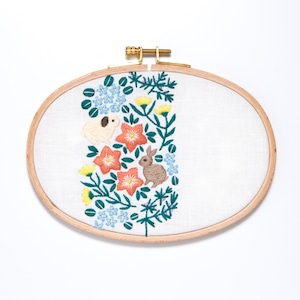 『花とうさぎ』刺繍キット