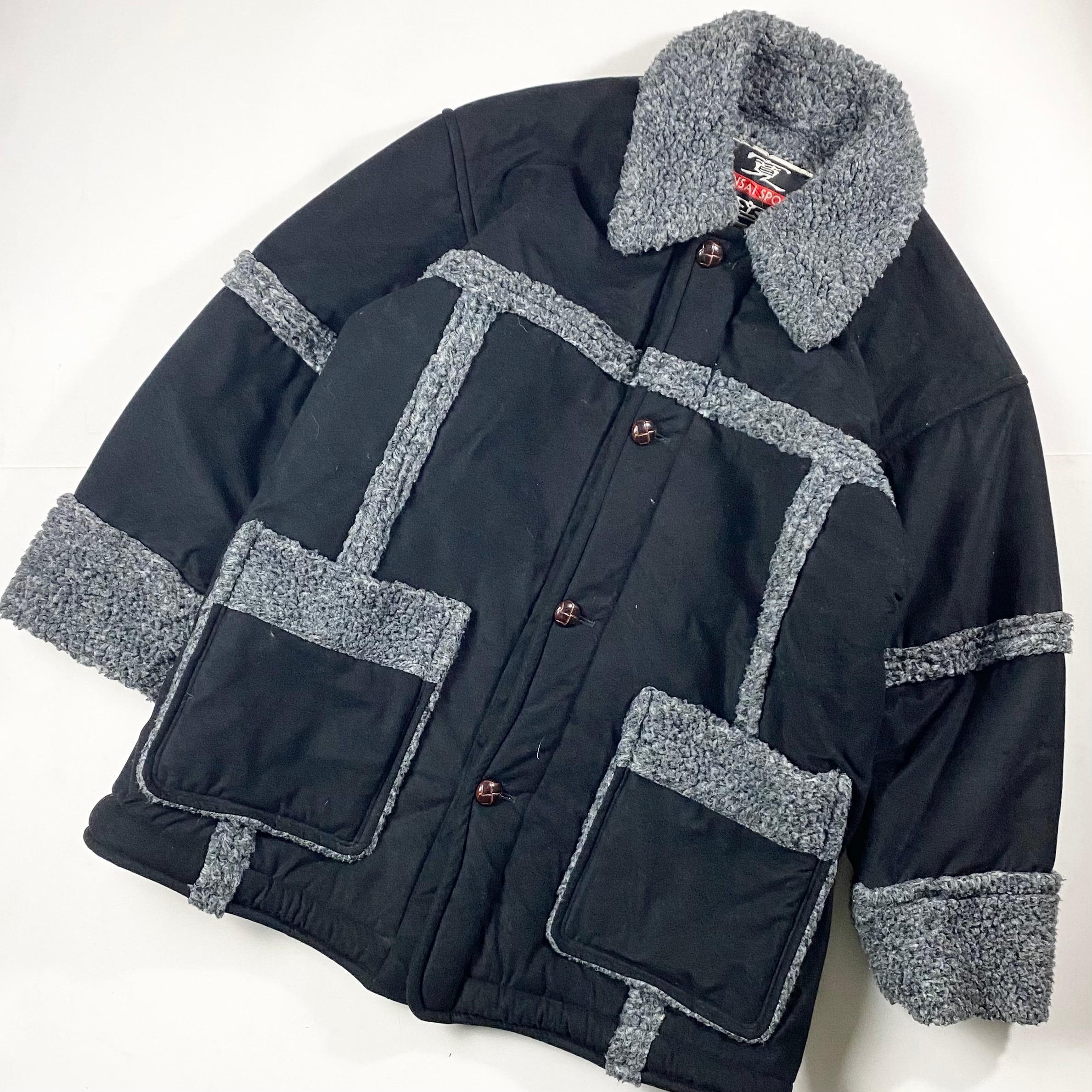 vintage KANSAI JEANS fake mouton coat | NOIR ONLINE
