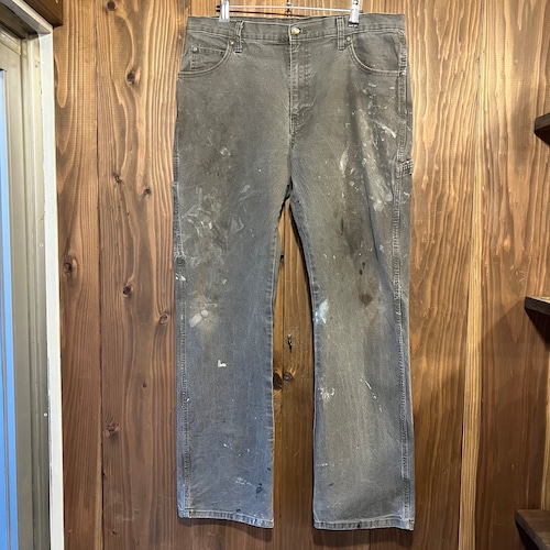 Dickies ペインターパンツ ワークパンツ ブラック ペイント W34 L34表記 W88cm ペンキ ヴィンテージ ディッキーズ アメカジ ワーク