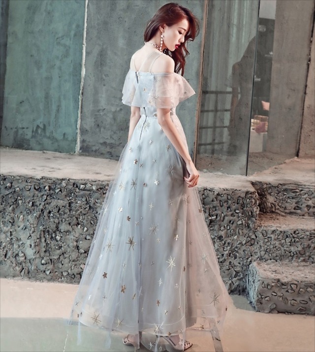 国内即納 即日配送 パーティードレス ワンピース ワンピ グレー 星柄 フォーマル カラードレス お呼ばれ 他と被らない 代 30代 40代 ドレス 成人式 2次会 花嫁 キャバ 結婚式 ゲストドレス Aライン レディース セクシー お嬢様 発表会 ウエディング D368 パーティー 国内即納 即日配送 パーティードレス ワンピース ワンピ グレー 星柄 フォーマル カラードレス お呼ばれ 他と被らない 代 30代 40代 ドレス 成人式 2次会 花嫁 キャバ 結婚式 ゲストドレス Aライン レディース セクシー お嬢様 発表会 ウエディング D368 パーティー