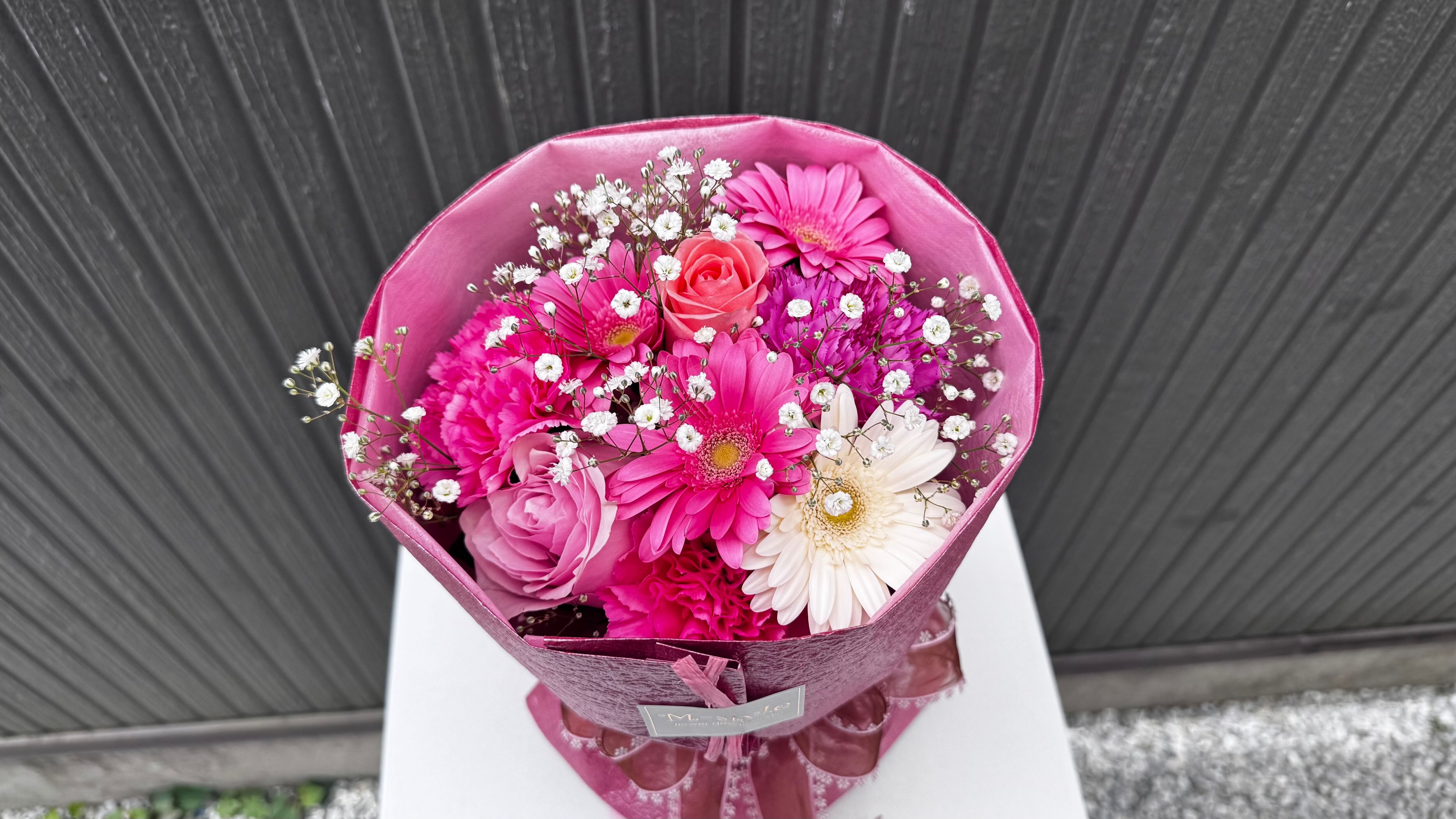 華やかピンクブーケ