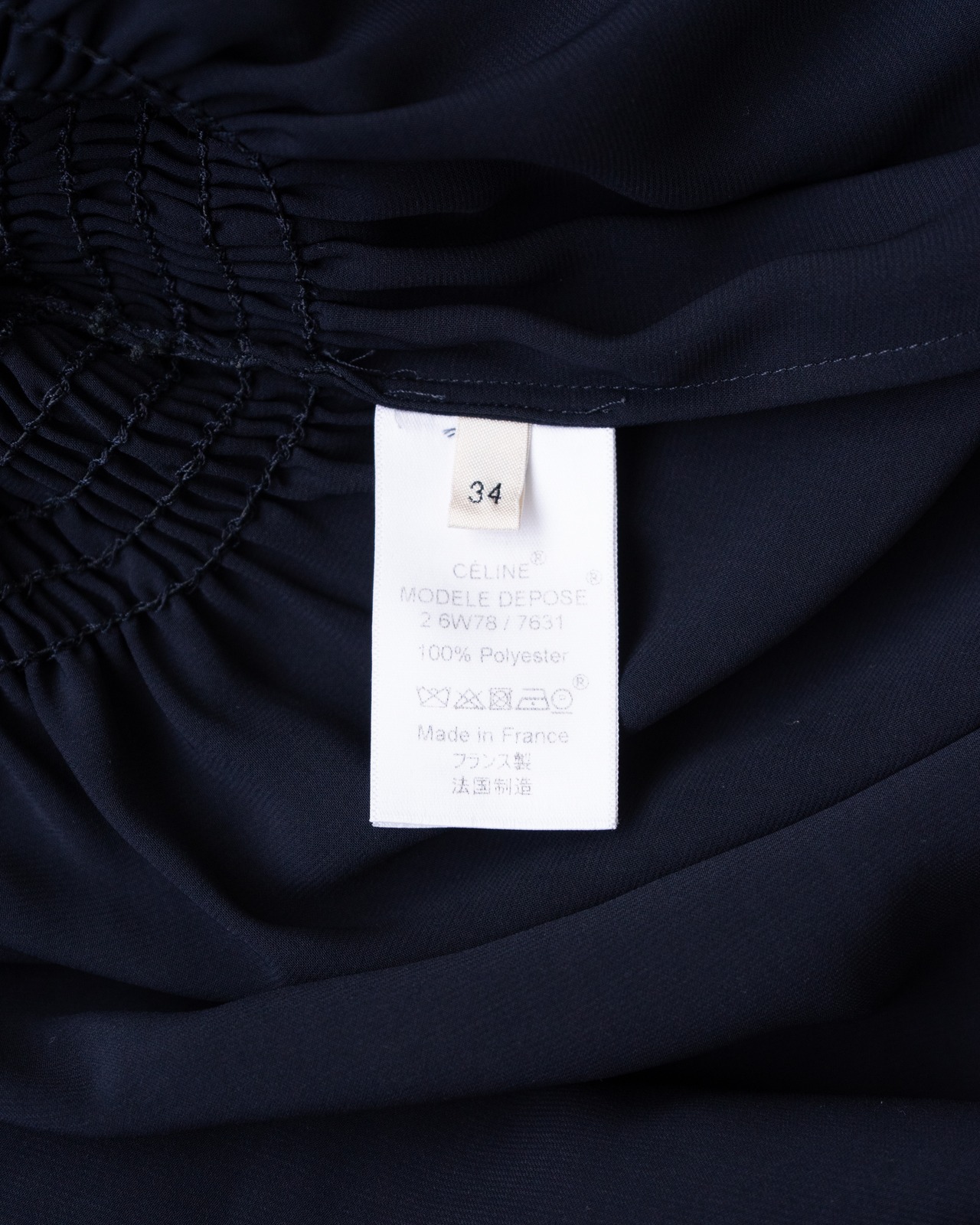 〈CÉLINE by phoebe philo〉Waist Gathered Dress