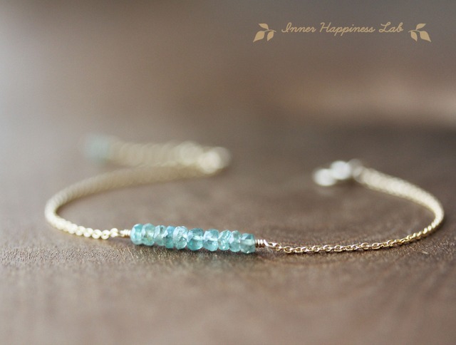 再販！14KGF/  希少石アレキサンドライトのブレスレット