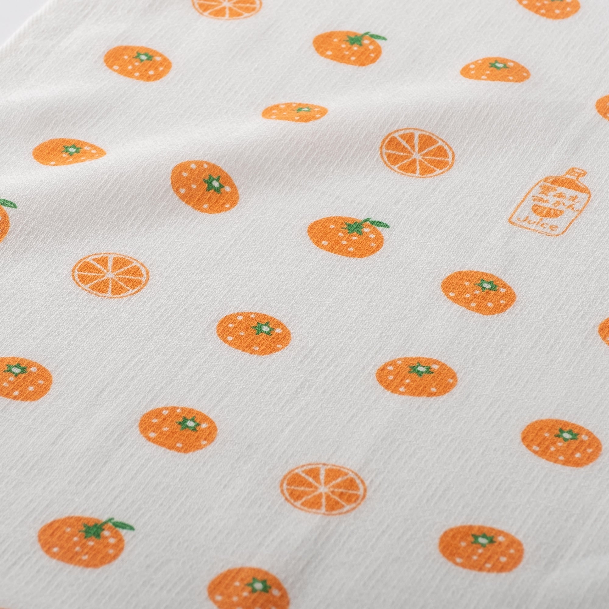 タオルてぬぐい「うすい かるい ながい みかん」国産 日本製 今治産