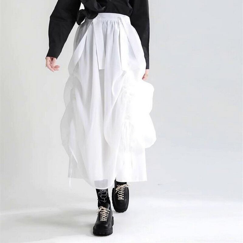 ハイウエストサスペンダースカート A0134