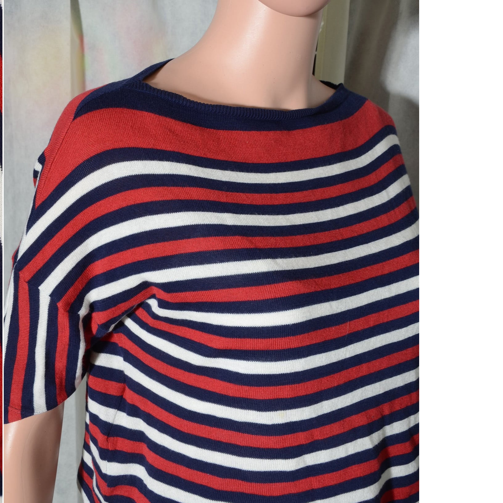 トップス prada blue border PRADA(Blue) border summer knit tops | boutique goldenwool vintage&used