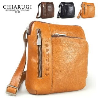 ショルダーバッグ CHIARUGI キアルージ 牛革 ベジタブルタンニン ショルダーバッグ CHIARUGI キアルージ 牛革 ベジタブルタンニン