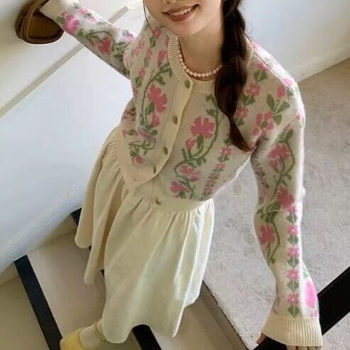 ヴィンテージフラワーカーディガン