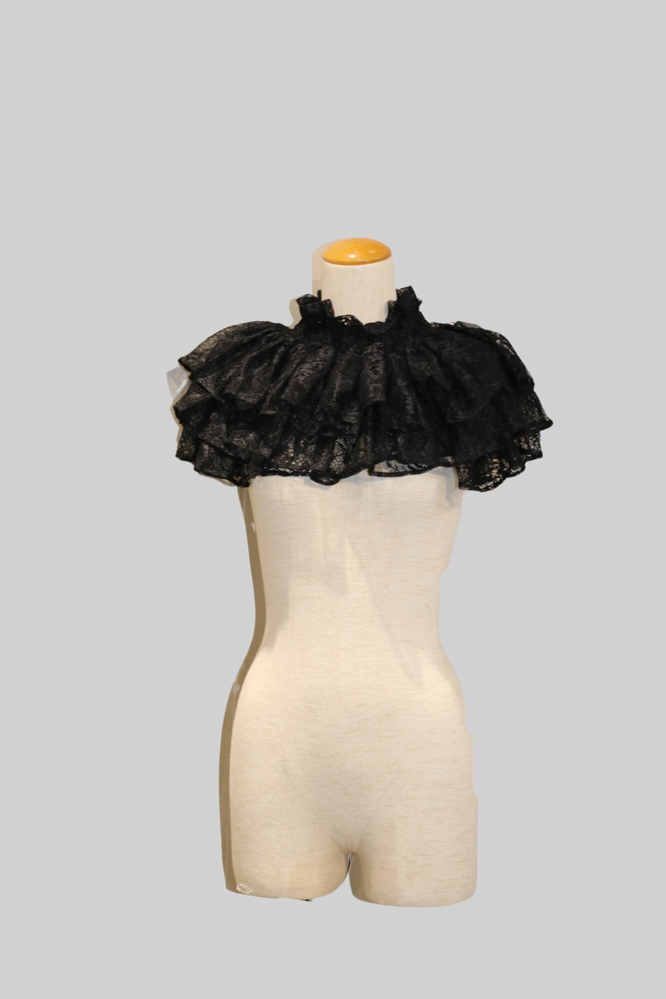 24AW】FUMIE=TANAKA stand gather nec (BLACK) F24A-31 | IAAAM ONLINE