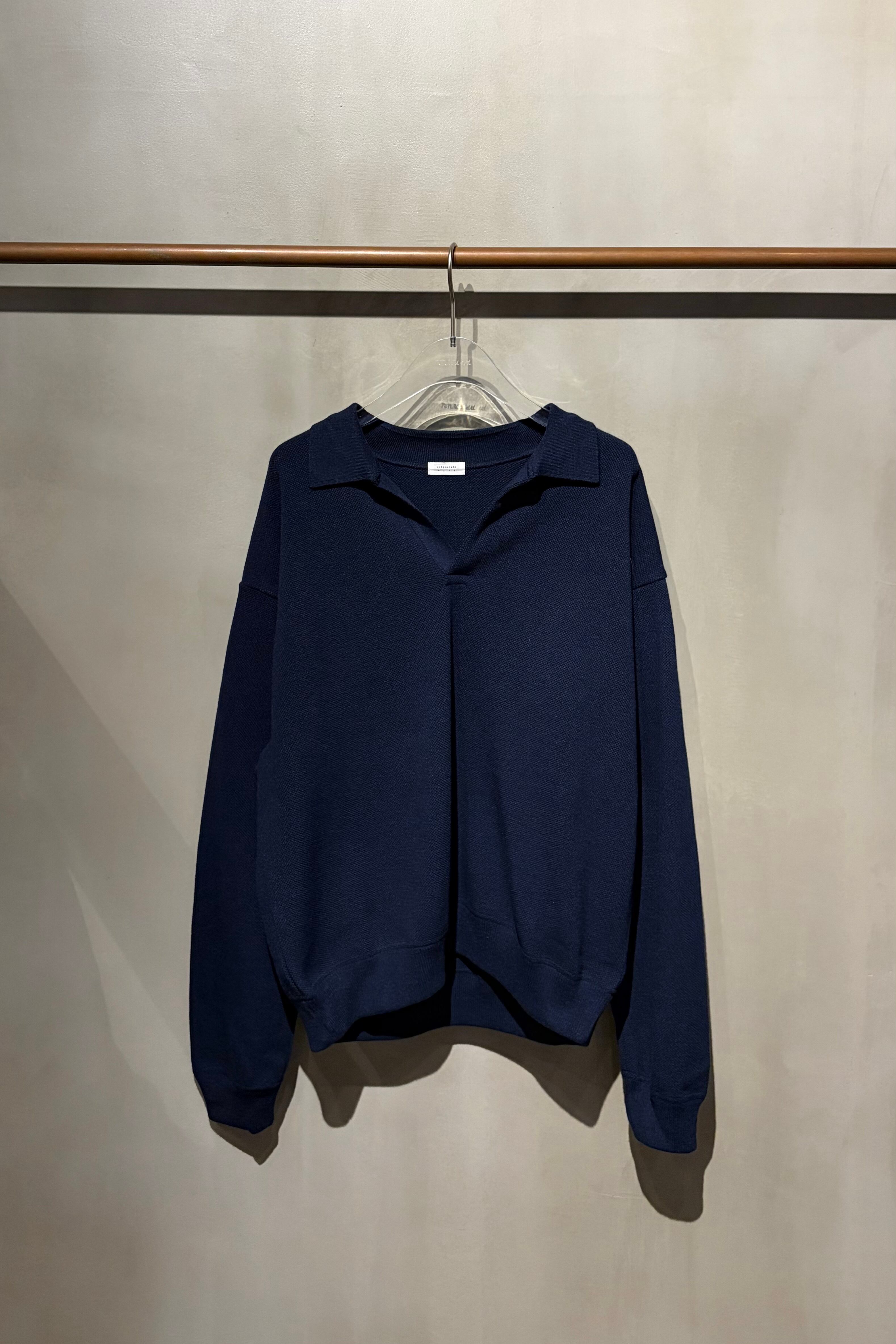 crepscule 【 Co/Wo Moss Stitch Skipper / BLUE 】