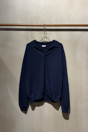 crepscule 【 Co/Wo Moss Stitch Skipper / BLUE 】