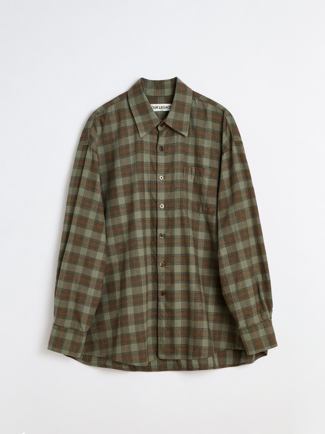 OUR LEGACY　BORROWED SHIRT　Iowa Flannel Check　 M4252BI