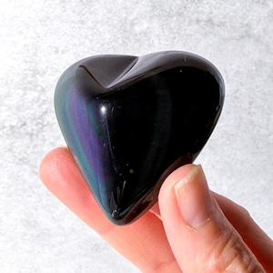 レインボーオブシディアン ハート * Obsidian * 天然石