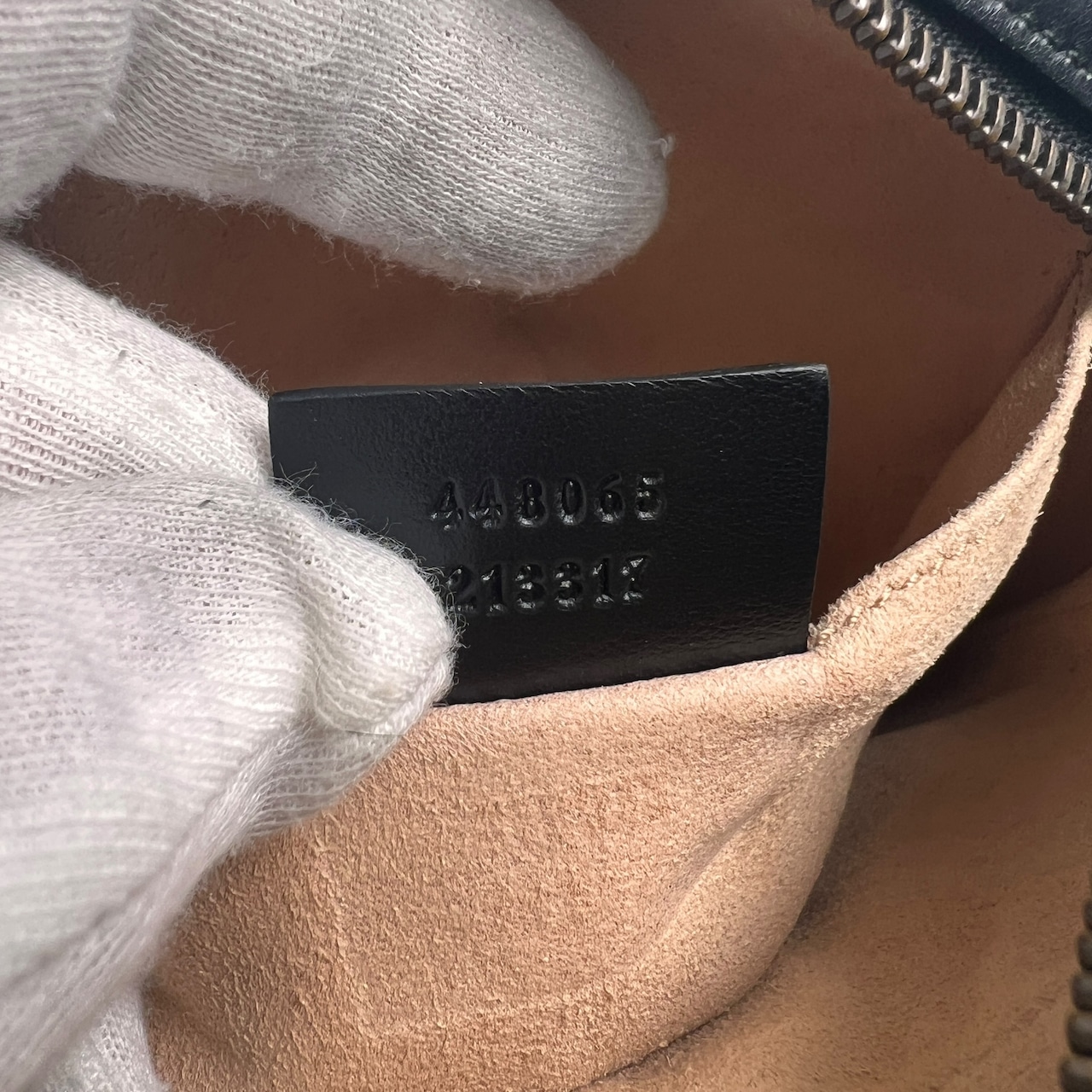 GUCCI グッチ GGマーモント レザー ショルダーバッグ 黒 A-13078
